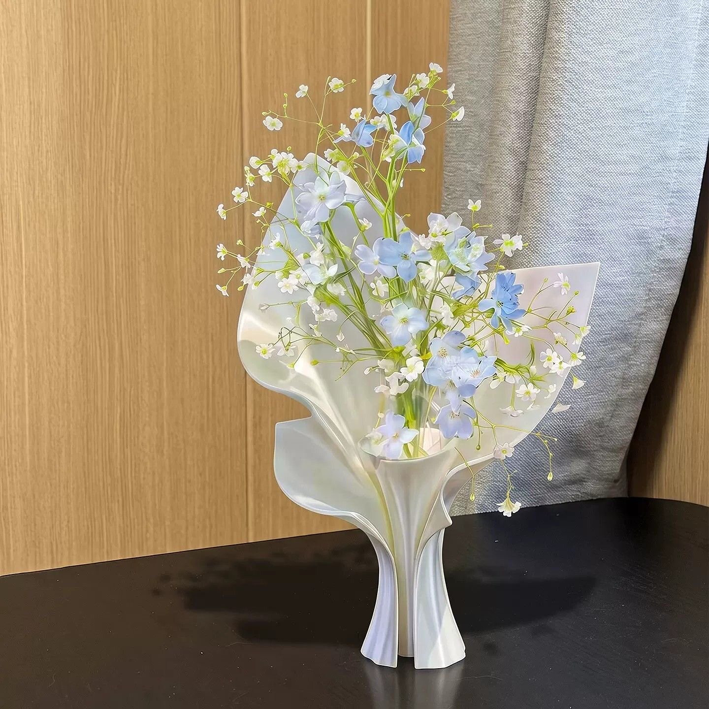 新家的100个快递~3d打印花瓶客厅插画轻奢高级感立体装饰小众摆件图片