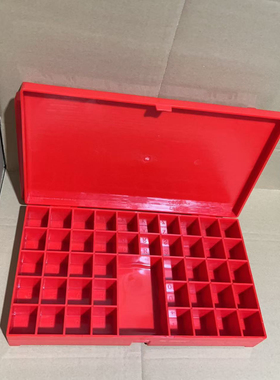 射线探伤铅字盒无损检测塑料收纳数字母整理专用红橙色NDT工业