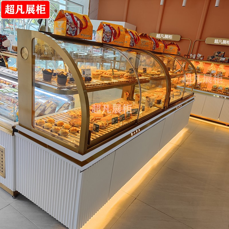 面包柜面包展示柜烤漆中岛边岛柜蛋糕糕点柜烘焙店货架蛋糕模型柜