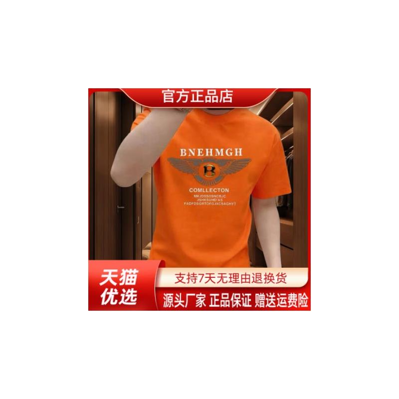 盛辰祥服装Amphelisia夏季新款男士潮流印花圆领短袖T恤网红帅气