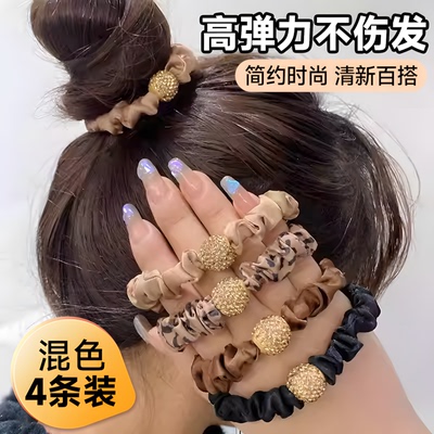 【4条装】复古水钻大肠发圈