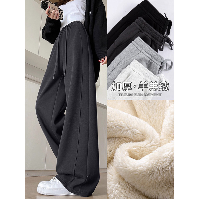 女童新款加绒裤子2025新款冬季加厚一体绒香蕉裤大童羊羔绒阔腿裤,童装/婴儿装/亲子装,裤子,淘宝优惠券,粉丝福利购,淘宝优惠卷