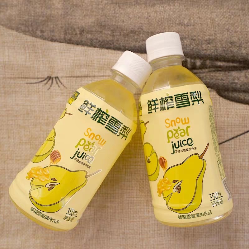赵州鲜榨雪梨汁350ml*6瓶雪梨果肉饮品鲜榨蜂蜜雪梨饮料河北特产