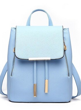 School Backpack College Casual Bag Ladies Bags for Girls Red