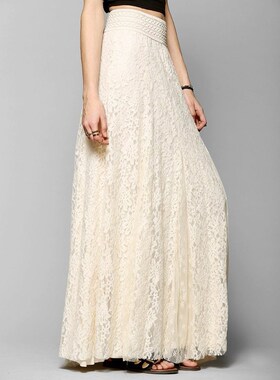 Summer Beach Chiffon High Waist Long Skirt