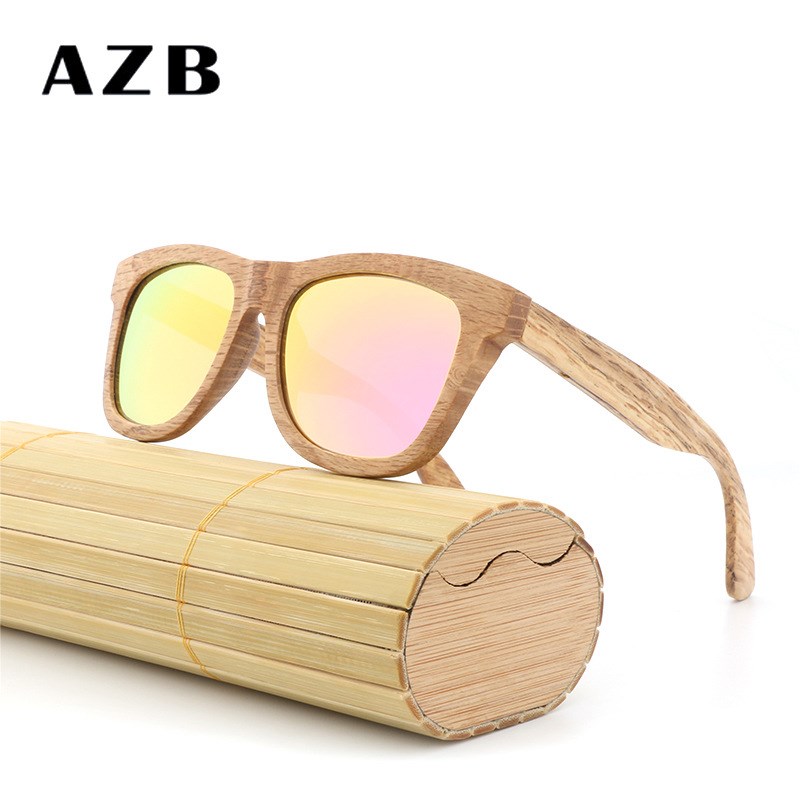 Polarized Sunglasses Sun Glasses women man wooden Bamboo墨镜