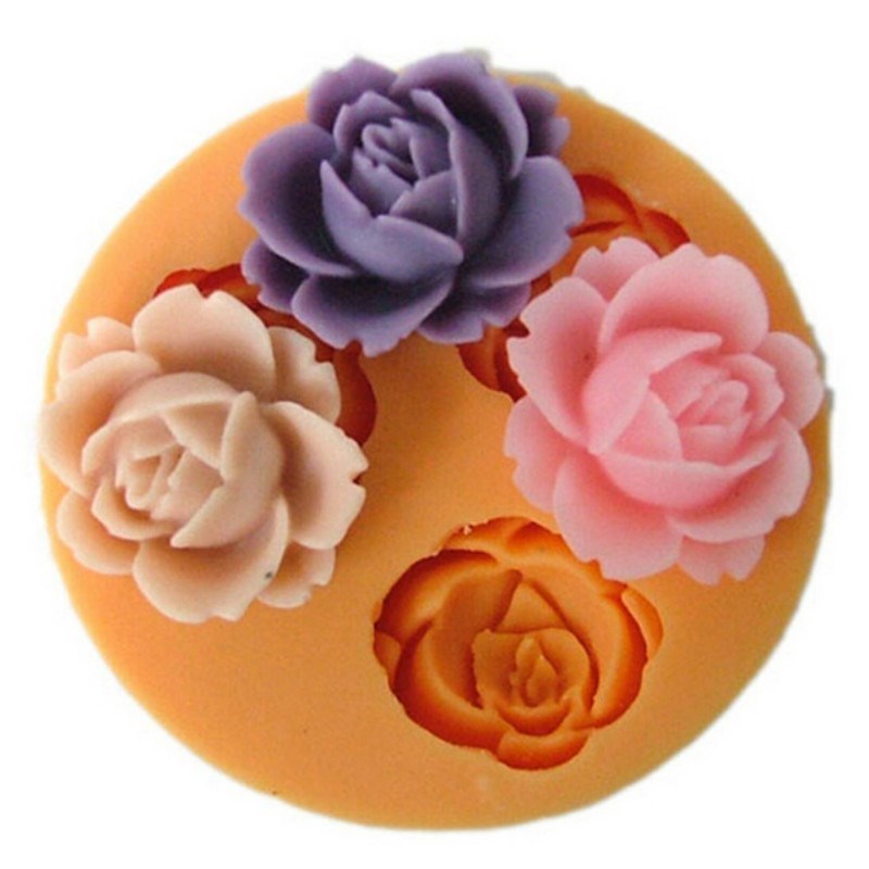 Hot sale 3D Flower Silicone Mold Chocolate Fondant Cake Suga
