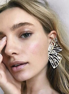 Fashionable earrings for women with butterfly wings妇女耳环