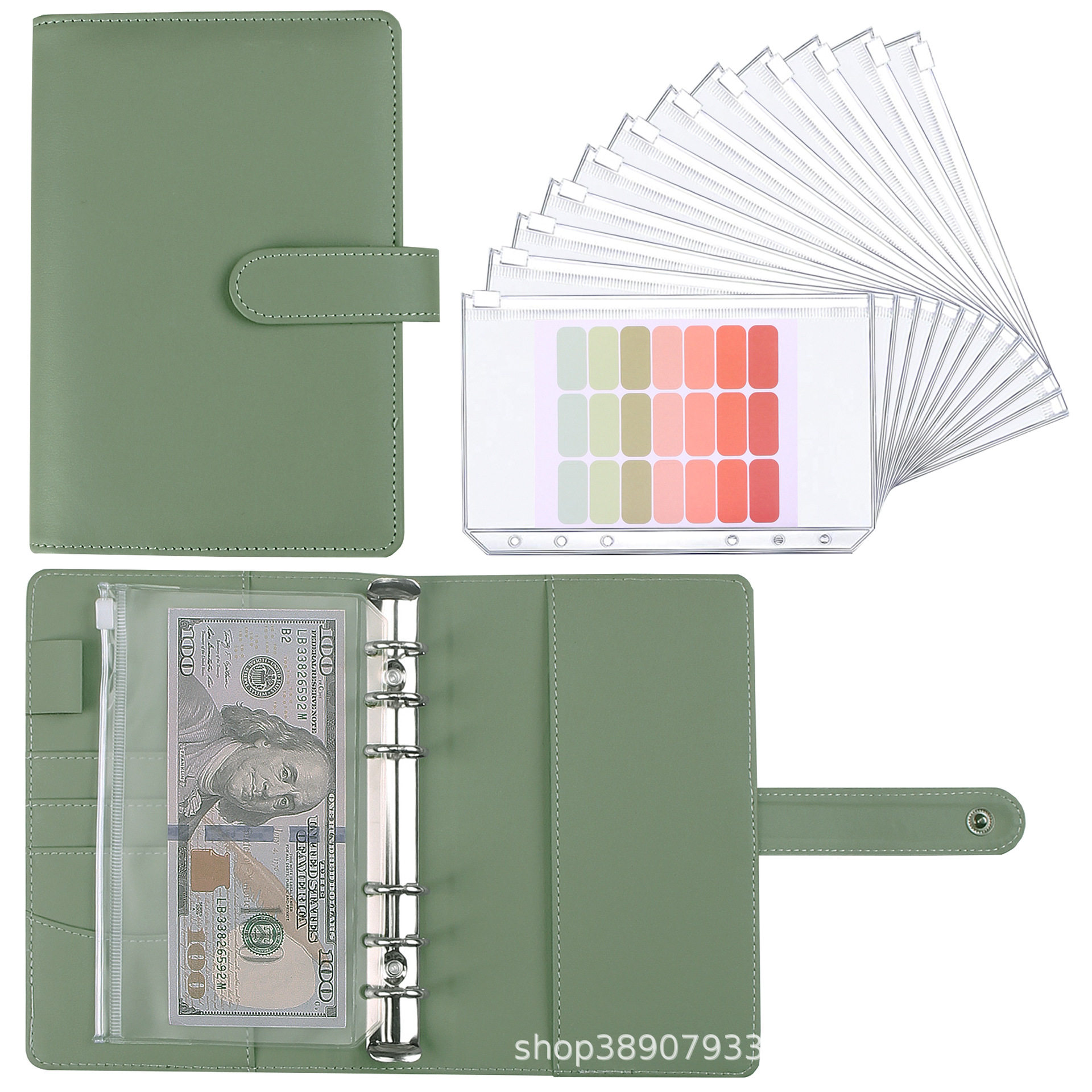 存钱收纳袋现金理财少儿家庭票据可拆卸活页零钱包财记拉链袋钱本,文具电教/文化用品/商务用品,笔记本/记事本,淘宝优惠券,粉丝福利购,淘宝优惠卷