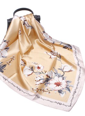 Kapok scarves 2019 spring new simulation silk 90cm