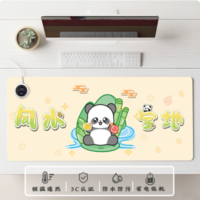 加热鼠标垫超大发热暖手桌垫