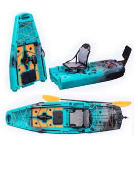 kayake拼接卡可拆分卡亚克皮划艇独木舟单人路亚船钓鱼船脚踩踏电