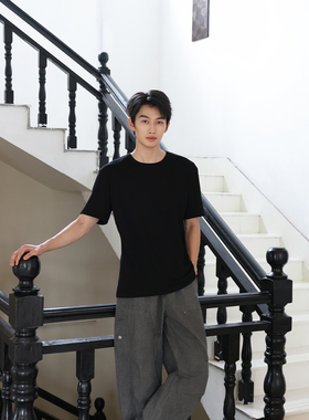 VANNYBUNNY正肩短袖圆领微弹基础舒适休闲短袖T恤时尚百搭夏季