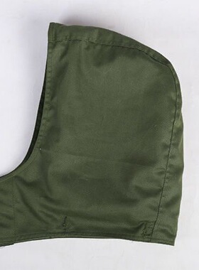 军绿色可拆卸连帽帽子男女通用棉服配饰防寒帽