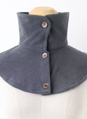 羽绒服子女防脏假领高领衣领冬季立领脖套翻领保暖领子围脖颈椎