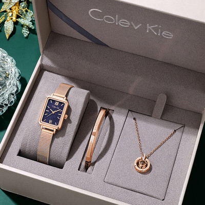 Colevkie女士手表女生2025新款小方表轻奢小众百搭大学女生手表