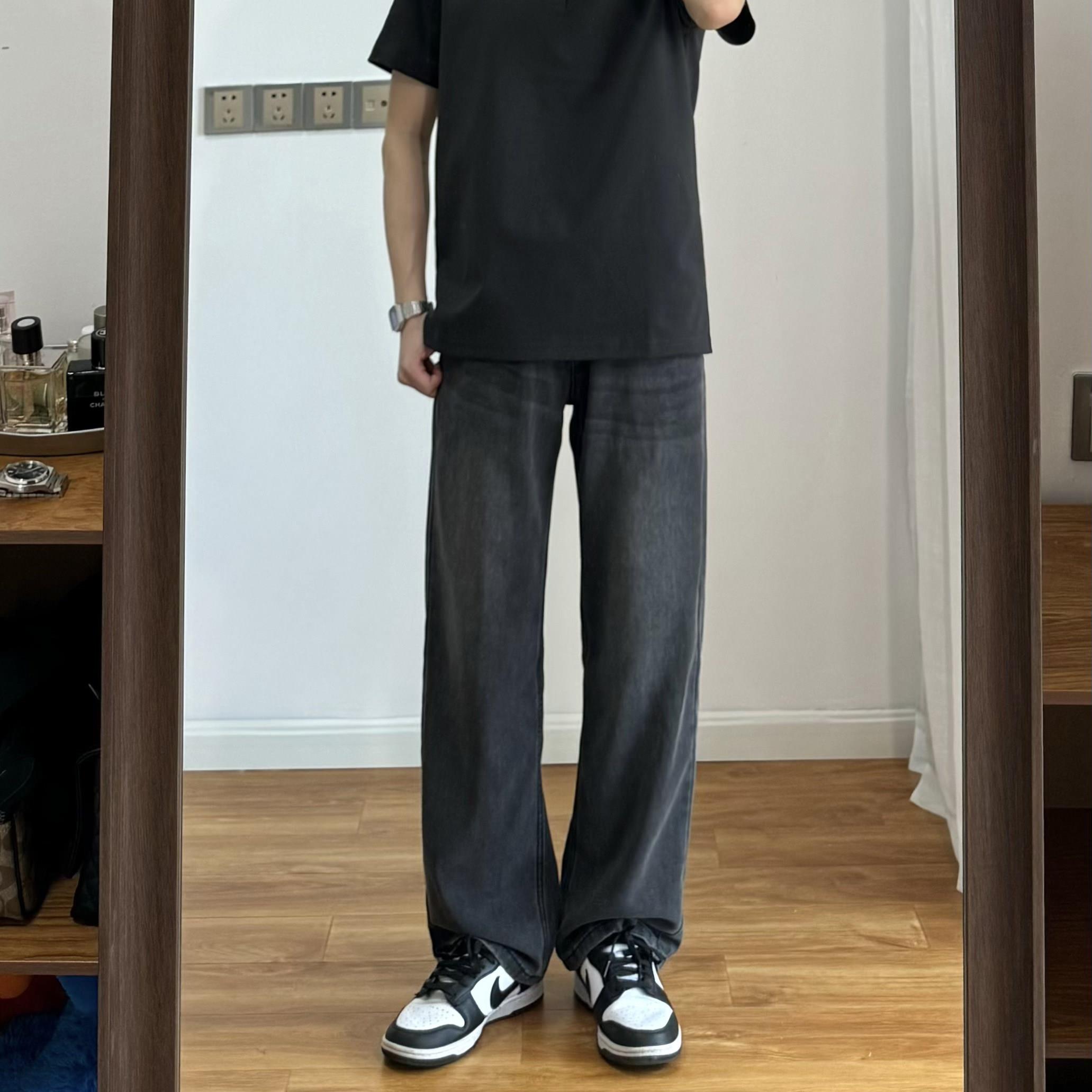 MXMob 2026春夏新款牛仔裤男士美式休闲宽松直筒秋季百搭潮流长裤图片