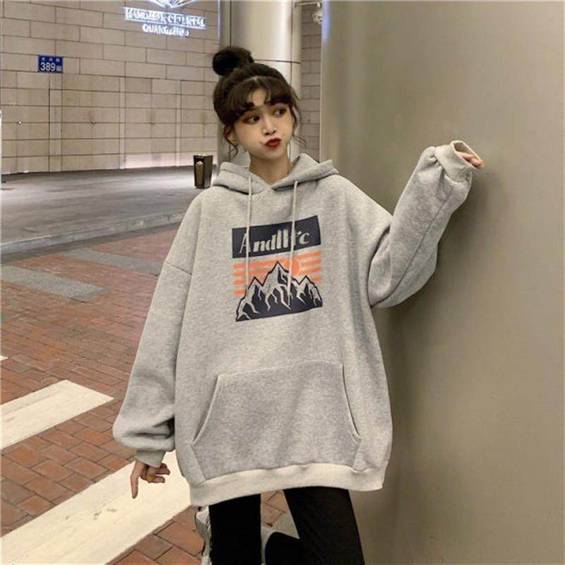 秋冬季美式复古连帽加绒卫衣女2025新款宽松bf慵懒风加厚百搭上衣,女装/女士精品,卫衣/绒衫,淘宝优惠券,粉丝福利购,淘宝优惠卷