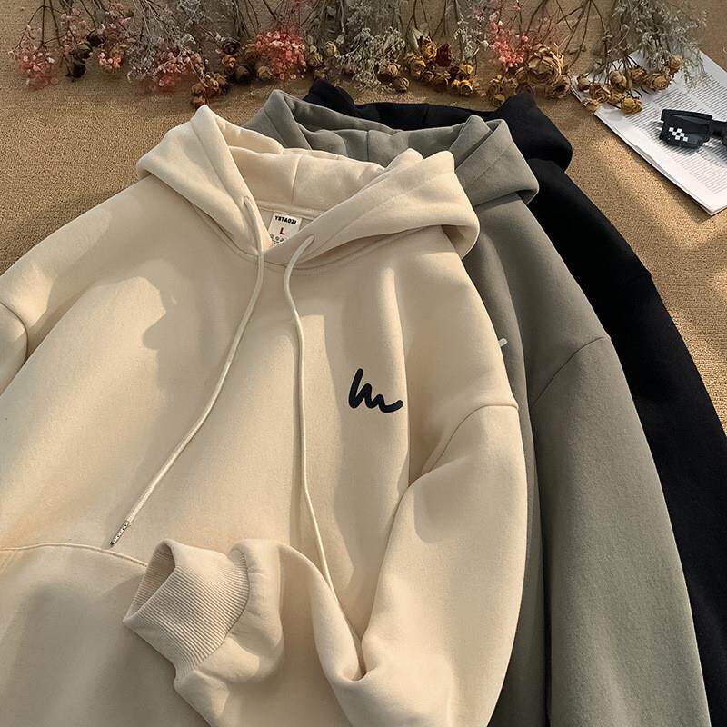 美式连帽卫衣男士2025年秋冬新款潮牌oversize韩系慵懒风宽松上衣