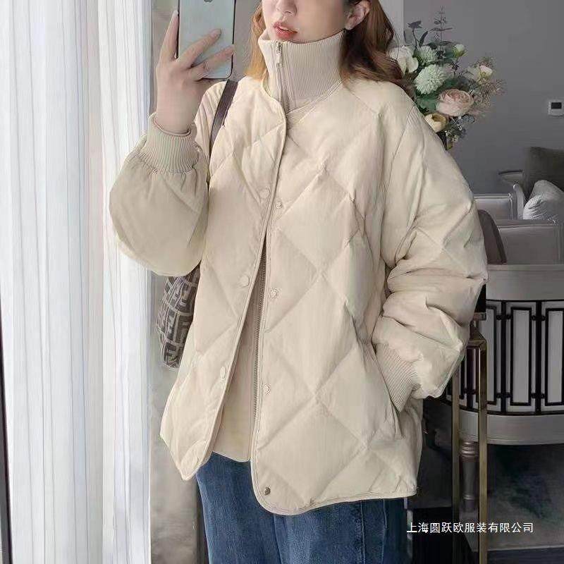 韩版立领羽绒服女小个子冬季新款轻薄款短款加厚羽绒服外套