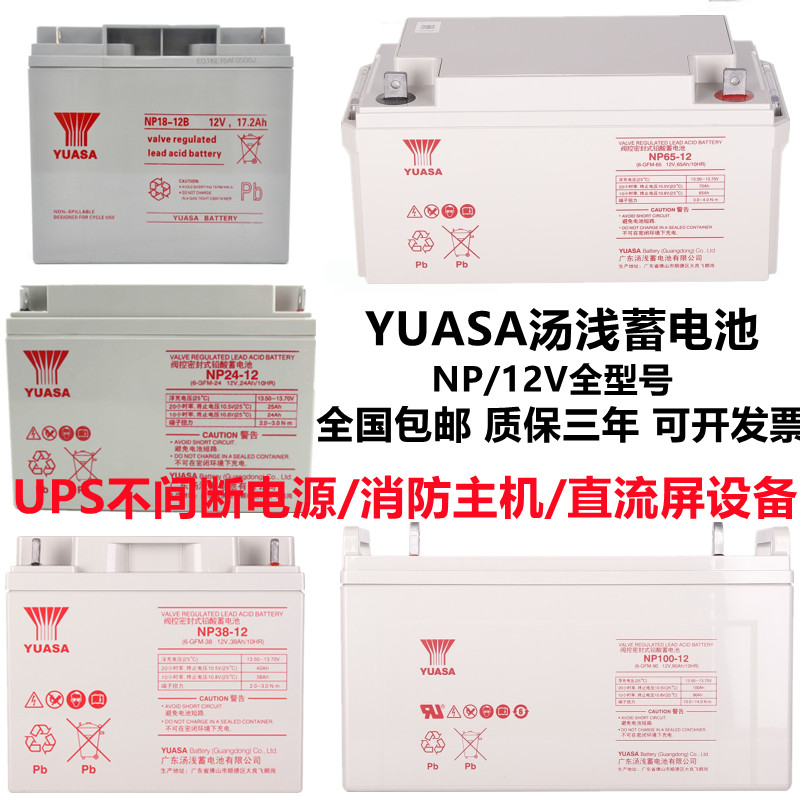 汤浅蓄电池NP65-12机房12V100AH