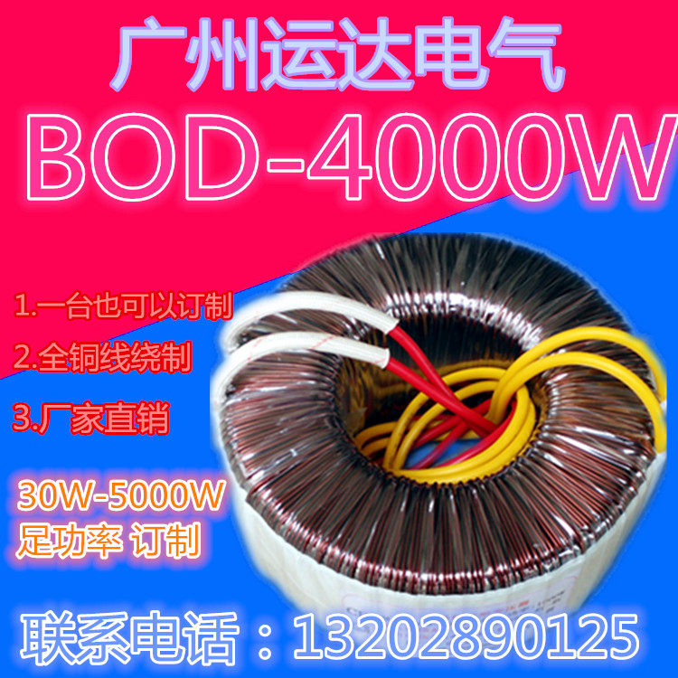 4000W(VA)380V转100V110V120V160V180V220V230V380V环形变压器