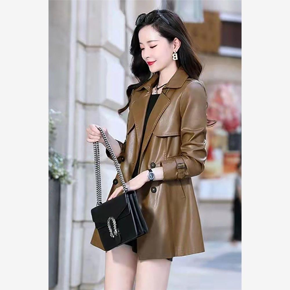 黑色高级感女式显瘦中长