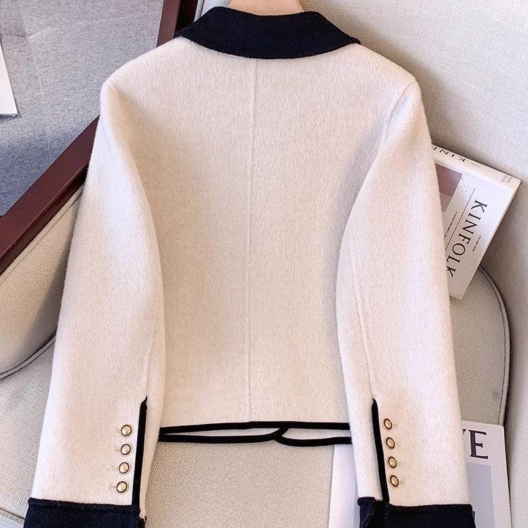 白色法式香风高级外套双