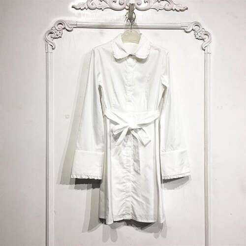 欧系列 D81348 时尚连衣裙品牌女装折扣颦薪