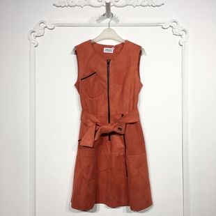 毛呢连衣裙品牌女装 时尚 折扣颦薪 8162S219 UGC系列