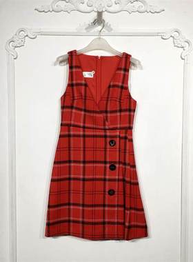 欧系列 8020S118 时尚连衣裙品牌女装折扣颦薪