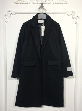 潮系列 8127S155 时尚毛呢外套品牌女装折扣颦薪