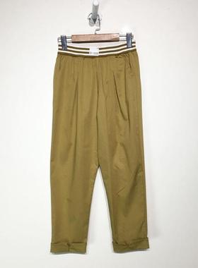 潮系列 Z01-A00886 时尚九分裤品牌女装折扣颦薪