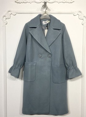 乔系列 8127S107 时尚毛呢外套品牌女装折扣颦薪