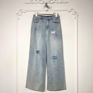 品牌女装 容悦 牛仔阔腿裤 时尚 折扣颦薪 8339S259