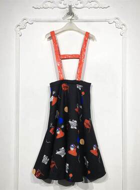 DTCK系列 D89923 时尚背带连衣裙品牌女装折扣颦薪