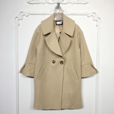 潮系列8126S165 时尚毛呢外套品牌女装折扣颦薪