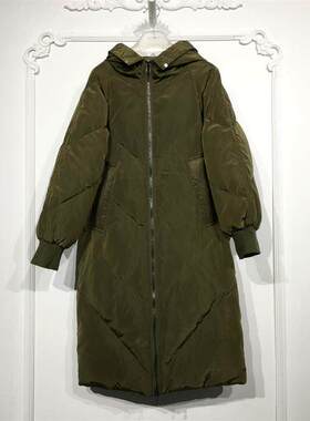 N系列 8024S270 时尚长款羽绒服品牌女装折扣颦薪