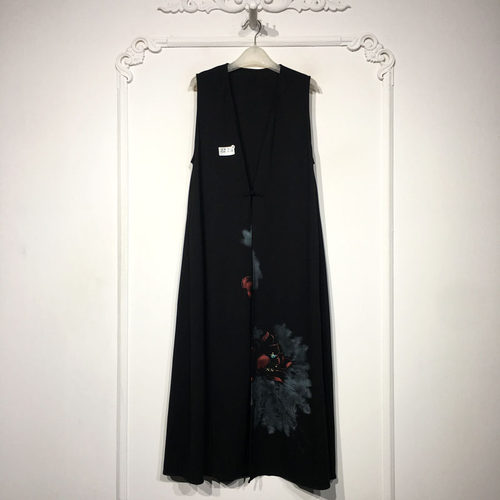 容悦 8340S028 时尚国风新中式连衣裙品牌女装折扣颦薪