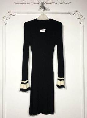 洛K系列 8271S169 时尚针织连衣裙品牌女装折扣颦薪