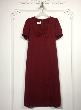 潮系列 8219S085 时尚连衣裙品牌女装折扣颦薪