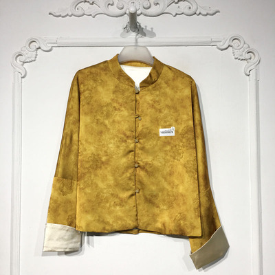 容系列 YB000629 时尚国风新中式短款外套品牌女装折扣颦薪