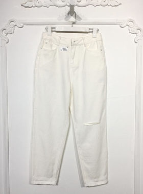 M.L系列 8092S062 时尚牛仔长裤品牌女装折扣颦薪