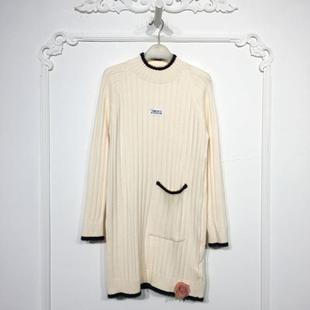 针织连衣裙品牌女装 时尚 折扣颦薪 8153S148 乔系列