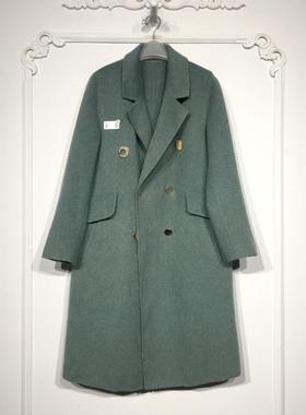 潮系列 8276S003 时尚羊毛双面呢毛呢外套品牌女装折扣颦薪