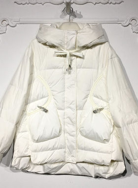 YZQ系列 8329S155 时尚短款羽绒服品牌女装折扣颦薪