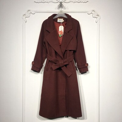 潮系列 8282S076 时尚毛呢外套品牌女装折扣颦薪