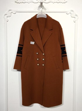 N系列 8151S132 时尚羊毛双面呢毛呢外套品牌女装折扣颦薪