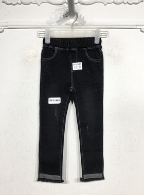 YJ系列 PF11485 时尚牛仔长裤品牌童装折扣馨