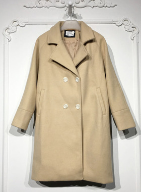 艾O系列 8253S143 时尚毛呢外套品牌女装折扣颦薪